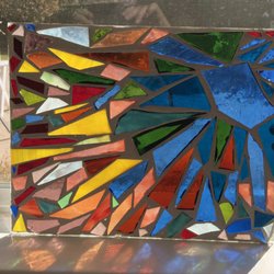 Garden Street Art Studio - Glass on glass mosaic by Betsy