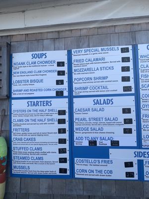 Menu photo 1 Costello's Clam Shack Groton, CT