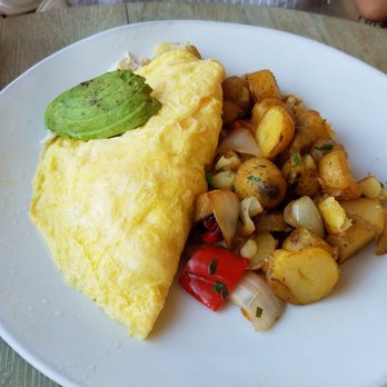 Driftwood Kitchen - Laguna Omelet with LOTS of crab meat. - Seafood Near Me - Laguna Beach, California