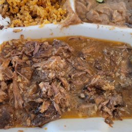 Birria tastes old. The beans was burnt and the rice had no flavor. This was the worst 15 dollars I've spent!!! Birria tastes old. The beans was burnt and the rice had no flavor. This was the worst 15 dollars I've spent!!!