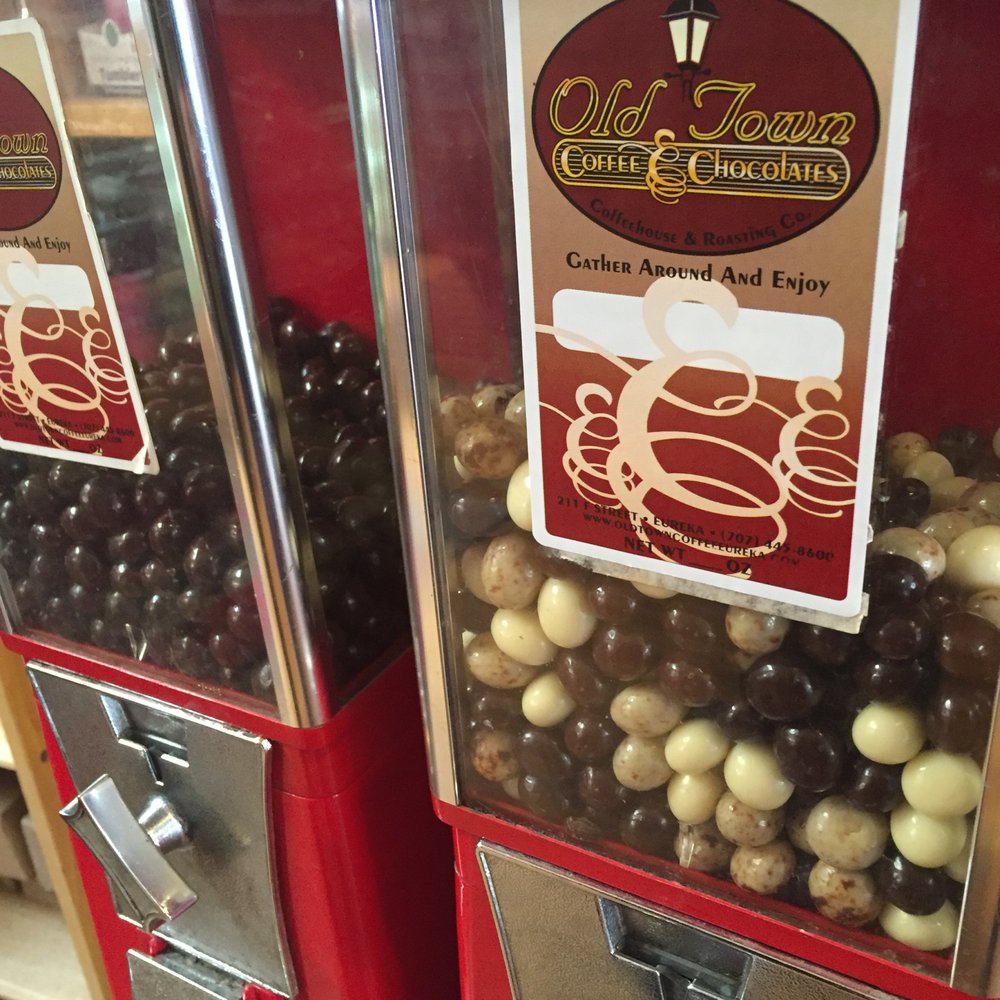 Old Town Coffee & Chocolates - Candy vending machines with chocolate covered espresso beans. Yes! - Coffee & Tea Near Me - Eureka, California Old Town Coffee & Chocolates - Candy vending machines with chocolate covered espresso beans. Yes! - Coffee & Tea Near Me - Eureka, California