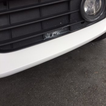 Electrified Collision - Car not properly cleaned before pick up. White substance on black trim - Body Shops Near Me - San Jose, California