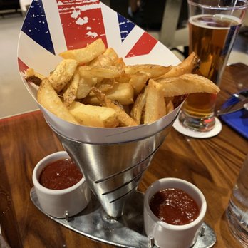 Gordon Ramsay Burger Las Vegas - Just Fries ~ Came with chipotle ketchup and curry ketchup (I actually liked the onion rings better) - Burgers Near Me - Las Vegas, Nevada