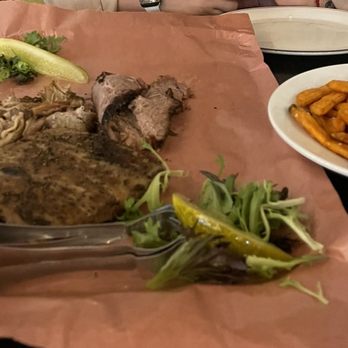 Transit Smokehouse & BBQ - $45 3 meat platter to share and sweet potato fries. - Barbeque Near Me - Edmonton, Alberta Transit Smokehouse & BBQ - $45 3 meat platter to share and sweet potato fries. - Barbeque Near Me - Edmonton, Alberta