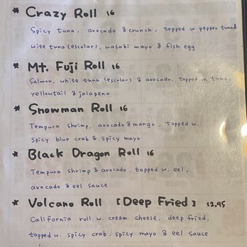 Hana Sushi - Menu - Japanese Near Me - Yulee, Florida