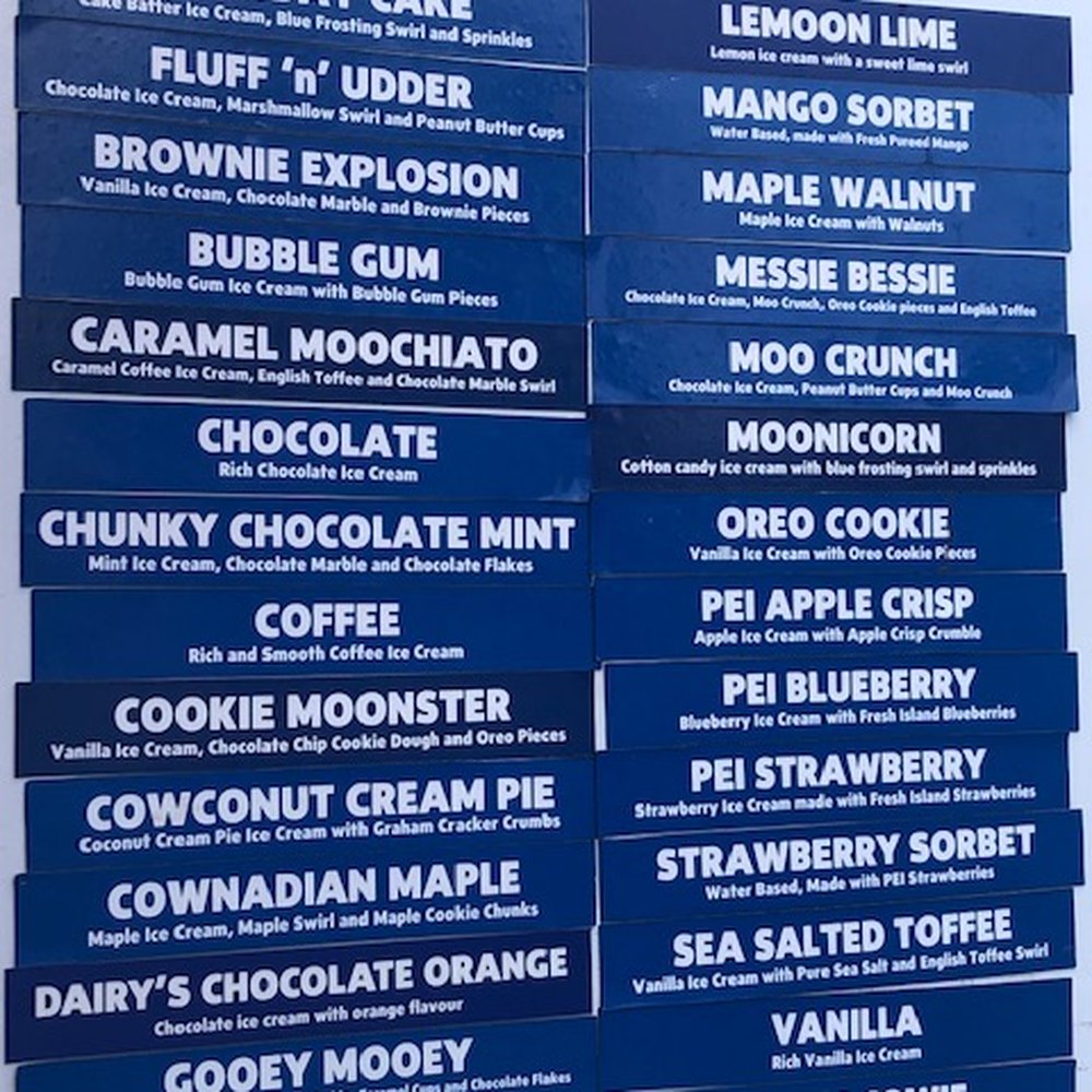 Cows - Cow's menu - Ice Cream & Frozen Yogurt Near Me - Halifax, Nova Scotia