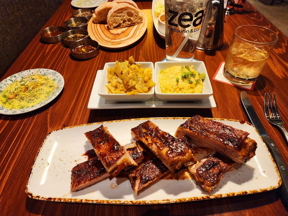 Food from Zea Rotisserie & Bar