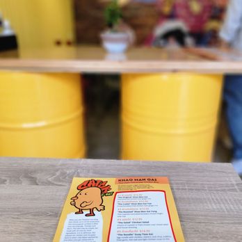 Chick It Out - a menu on a table - Thai Near Me - New York, New York
