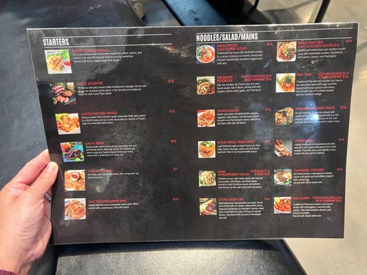 Menu photo 5 Lao'd District Houston, TX