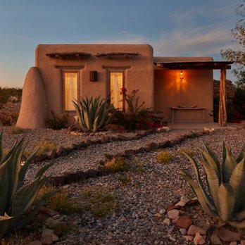 Ghost Town Casitas - Magic hour at Casa Piedra - Vacation Rentals Near Me - Terlingua, Texas Ghost Town Casitas - Magic hour at Casa Piedra - Vacation Rentals Near Me - Terlingua, Texas