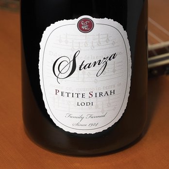 Britton Design - Stanza wine label designed and named for DFV Wines, Napa as a private wine brand. Design by Patti Britton, Britton Design, Sonoma. - Graphic Design Near Me - Sonoma, California