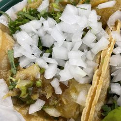 Taco de Chicharron verde