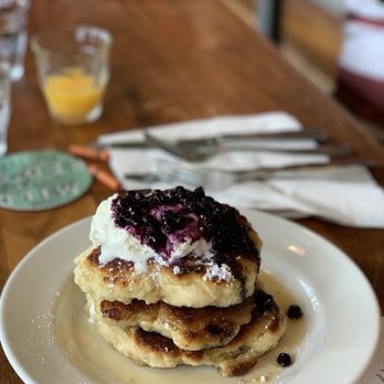 Mildred's Temple Kitchen - Blueberry buttermilk pancakes. - Breakfast & Brunch Near Me - Toronto, Ontario Mildred's Temple Kitchen - Blueberry buttermilk pancakes. - Breakfast & Brunch Near Me - Toronto, Ontario