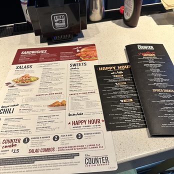 The Counter Mountain View - Menu back - Burgers Near Me - Mountain View, California