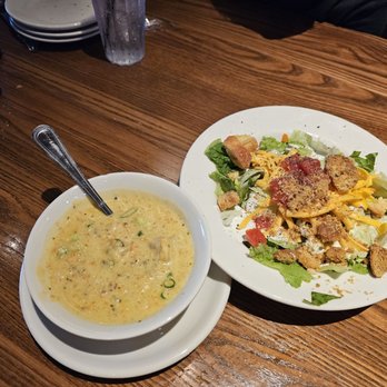 Saltgrass Steak House - Potato soup & garden salad w/ ranch - Steakhouses Near Me - Arlington, Texas Saltgrass Steak House - Potato soup & garden salad w/ ranch - Steakhouses Near Me - Arlington, Texas