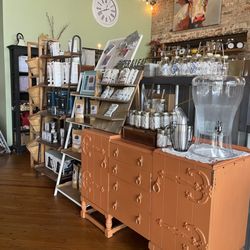 High Point Market - Piper and Leaf tea, water, some other dry goods