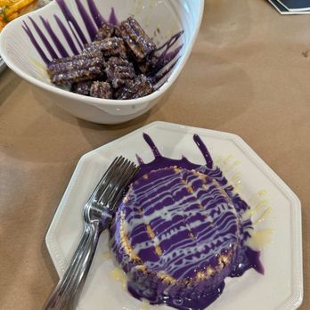 Palo Palo Kitchen And Bar - Ube churros and ube cheesecake - Filipino Near Me - Carmichael, California