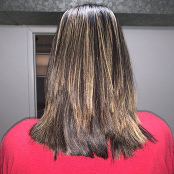 Twisted Scissors - Uneven and clearly missed a chunk of hair - Blow Dry/Out Services Near Me - Chicago, Illinois