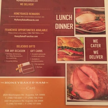 The Honey Baked Ham Company - The menu - Meat Shops Near Me - Augusta, Georgia The Honey Baked Ham Company - The menu - Meat Shops Near Me - Augusta, Georgia