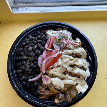 Bad Chancla - Rice bowl - ropa vieja ($16) - Latin American Near Me - Seattle, Washington Bad Chancla - Rice bowl - ropa vieja ($16) - Latin American Near Me - Seattle, Washington