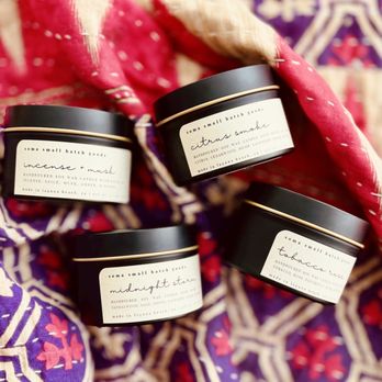 Soma Small Batch Goods - These small batch scents are favorites for those who love earthy, musky, incense forward, and heady vibes. - Candle Stores Near Me - Laguna Beach, California Soma Small Batch Goods - These small batch scents are favorites for those who love earthy, musky, incense forward, and heady vibes. - Candle Stores Near Me - Laguna Beach, California