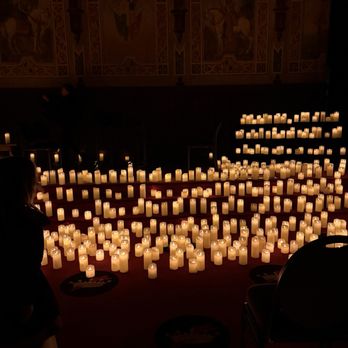 Dayton Masonic Center - Picture of where the orchestra played. Not actual candles - flame less candles - Party & Event Planning Near Me - Dayton, Ohio
