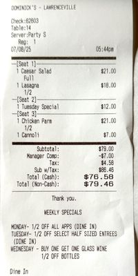 Dominick's by null