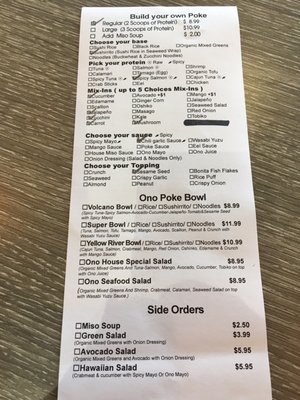 Menu photo 7 Ono Poke Hurst, TX