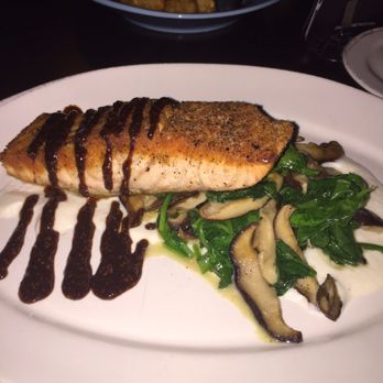 Jim Brady's - Maple miso salmon- so good! - American Near Me - Royal Oak, Michigan Jim Brady's - Maple miso salmon- so good! - American Near Me - Royal Oak, Michigan