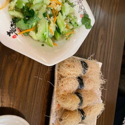 Spicy cucumbers and shrimp