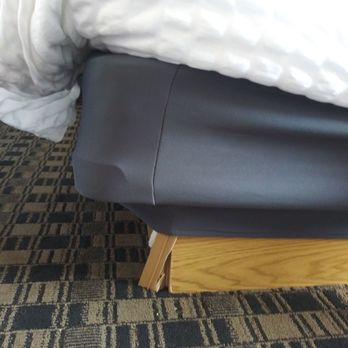 The Waves Hotel - Bed frame falling apart. Other side is duck taped. - Hotels Near Me - Newport, Oregon The Waves Hotel - Bed frame falling apart. Other side is duck taped. - Hotels Near Me - Newport, Oregon
