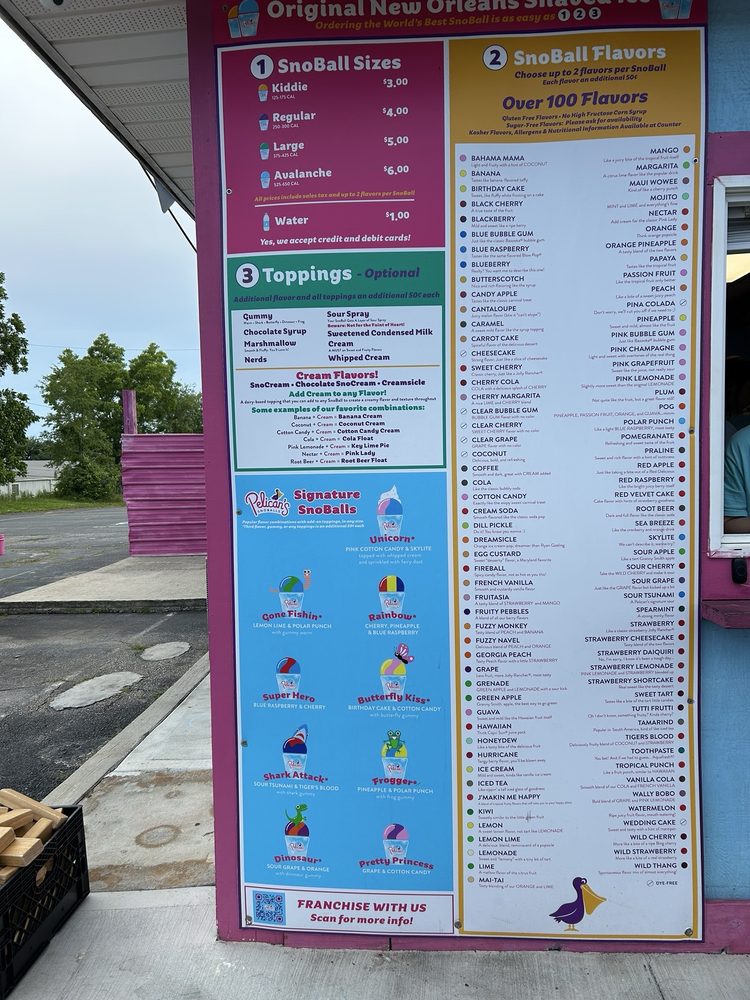 Pelican's Snoballs Logo