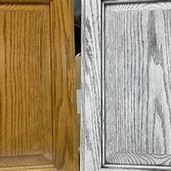 Artisan Paintworks - Cerused oak kitchen cabinets. - Painters Near Me