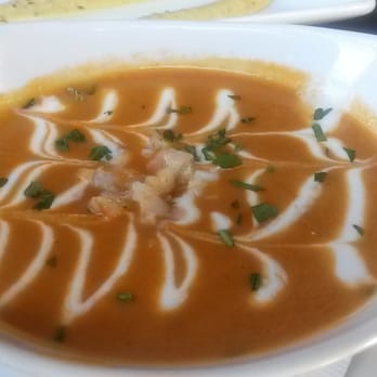 Foxhole Culinary Tavern - prettily presented shrimp bisque - New American Near Me - Austin, Texas Foxhole Culinary Tavern - prettily presented shrimp bisque - New American Near Me - Austin, Texas