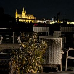 Hotel Julian Prague - Terrace view at night