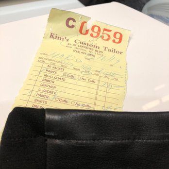 Kim's Custom Tailor - Proof that this is a real record. As evidenced from the receipt. - Sewing & Alterations Near Me - Kew Gardens, New York Kim's Custom Tailor - Proof that this is a real record. As evidenced from the receipt. - Sewing & Alterations Near Me - Kew Gardens, New York