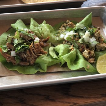 Bartaco Boulder - Lettuce option duck taco and chicken taco. I recommend they double layer the lettuce. - Mexican Near Me - Boulder, Colorado Bartaco Boulder - Lettuce option duck taco and chicken taco. I recommend they double layer the lettuce. - Mexican Near Me - Boulder, Colorado