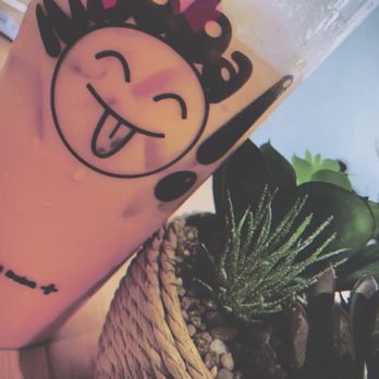 Hi BoBa - Thai tea with egg pudding - 80% sugar and regular ice. - Bubble Tea Near Me - Albuquerque, New Mexico