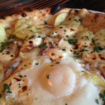 Forge Pizza - Potato pizza with farm egg - Pizza Near Me - Oakland, California