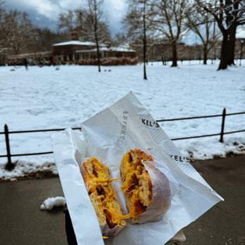 Frankel's Delicatessen - Onion bagel w bacon, eggs and cheese - Delis Near Me - Brooklyn, New York Frankel's Delicatessen - Onion bagel w bacon, eggs and cheese - Delis Near Me - Brooklyn, New York