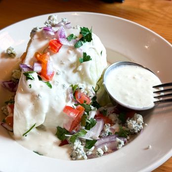 BJ's Restaurant & Brewhouse - Wedge salad - no bacon, extra dressing - American Near Me - San Jose, California BJ's Restaurant & Brewhouse - Wedge salad - no bacon, extra dressing - American Near Me - San Jose, California