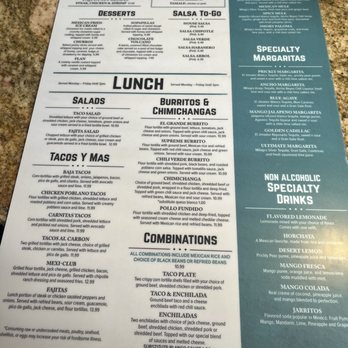 La Casita - Menu - Mexican Near Me - Roseville, Minnesota