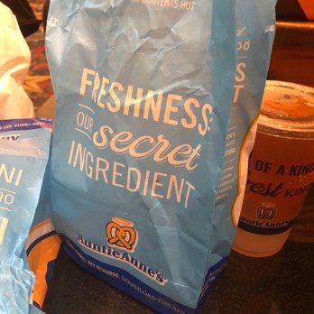 Auntie Anne's - a bag of freshness on a counter - Pretzels Near Me - Independence, Missouri