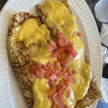 Vineyard Cafe - Chicken & Mushroom Crepes - Breakfast & Brunch Near Me - Oxnard, California