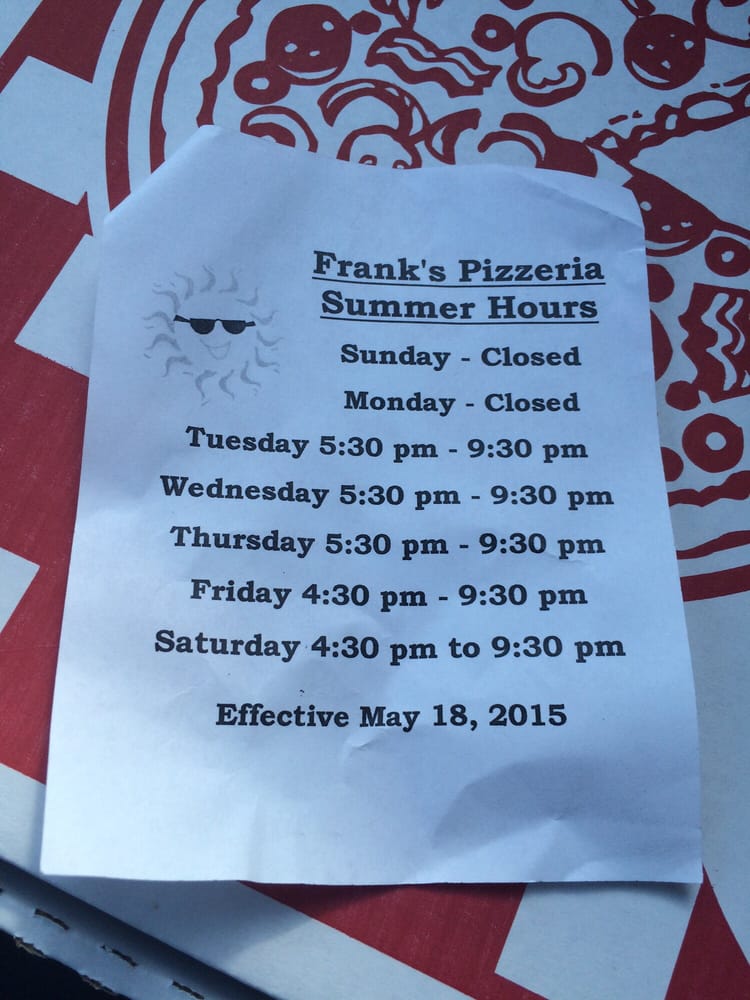 FRANK’S PIZZERIA 35 Reviews Pizza 618 Duss Ave, Ambridge, PA