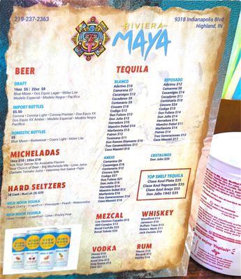 Menu photo 2 Riviera Maya Taco & Tequila Bar Highland, IN Menu photo 2 Riviera Maya Taco & Tequila Bar Highland, IN