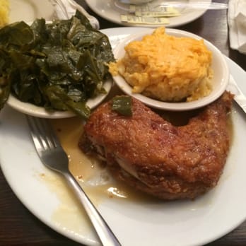 Amy Ruth's - Honey glazed chicken with sides of collard greens and baked mac and cheese - Southern Near Me - New York, New York Amy Ruth's - Honey glazed chicken with sides of collard greens and baked mac and cheese - Southern Near Me - New York, New York