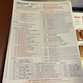 Ajisai Sushi - Menu for all you can eat - Japanese Near Me - Omaha, Nebraska Ajisai Sushi - Menu for all you can eat - Japanese Near Me - Omaha, Nebraska