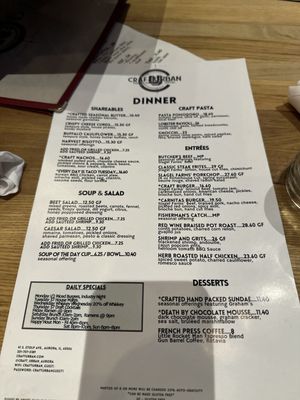 Menu photo 5 Craft Urban Aurora, IL