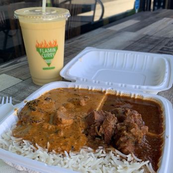 Flamin Curry - 2 Item Combo, Mango Lassi - Indian Near Me - Long Beach, California